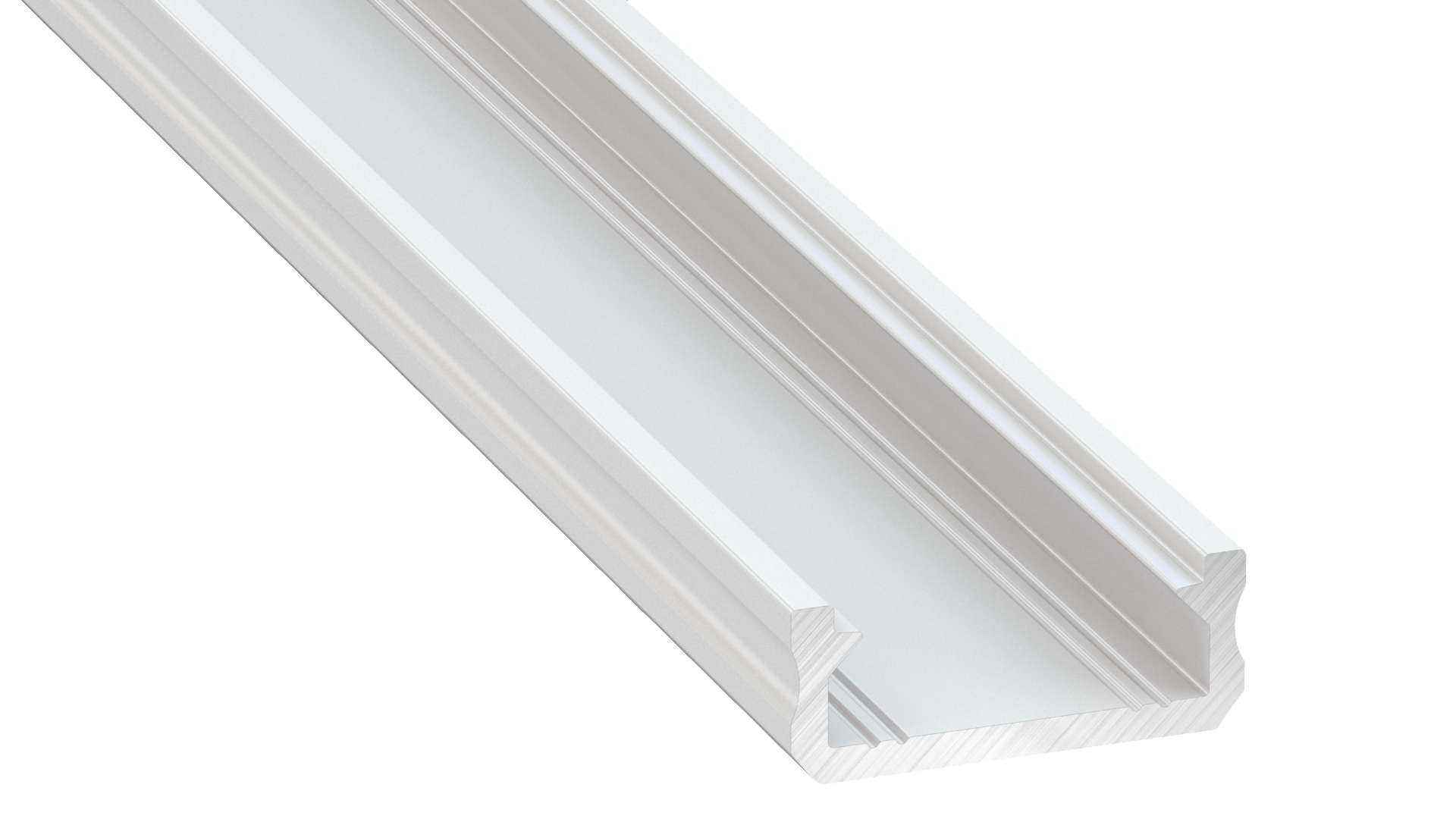 Lumines profile type D lacquered white, 6,15 m